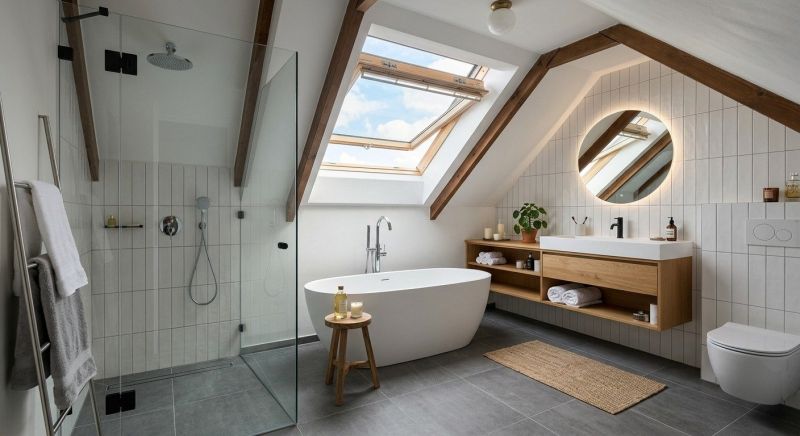 Attic Bathroom Remodeling in Acworth, GA