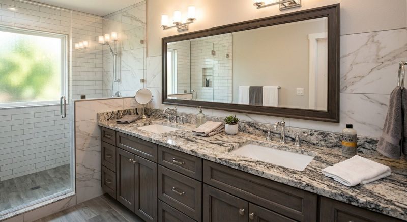 Granite Shower Installation in Vancouver, WA